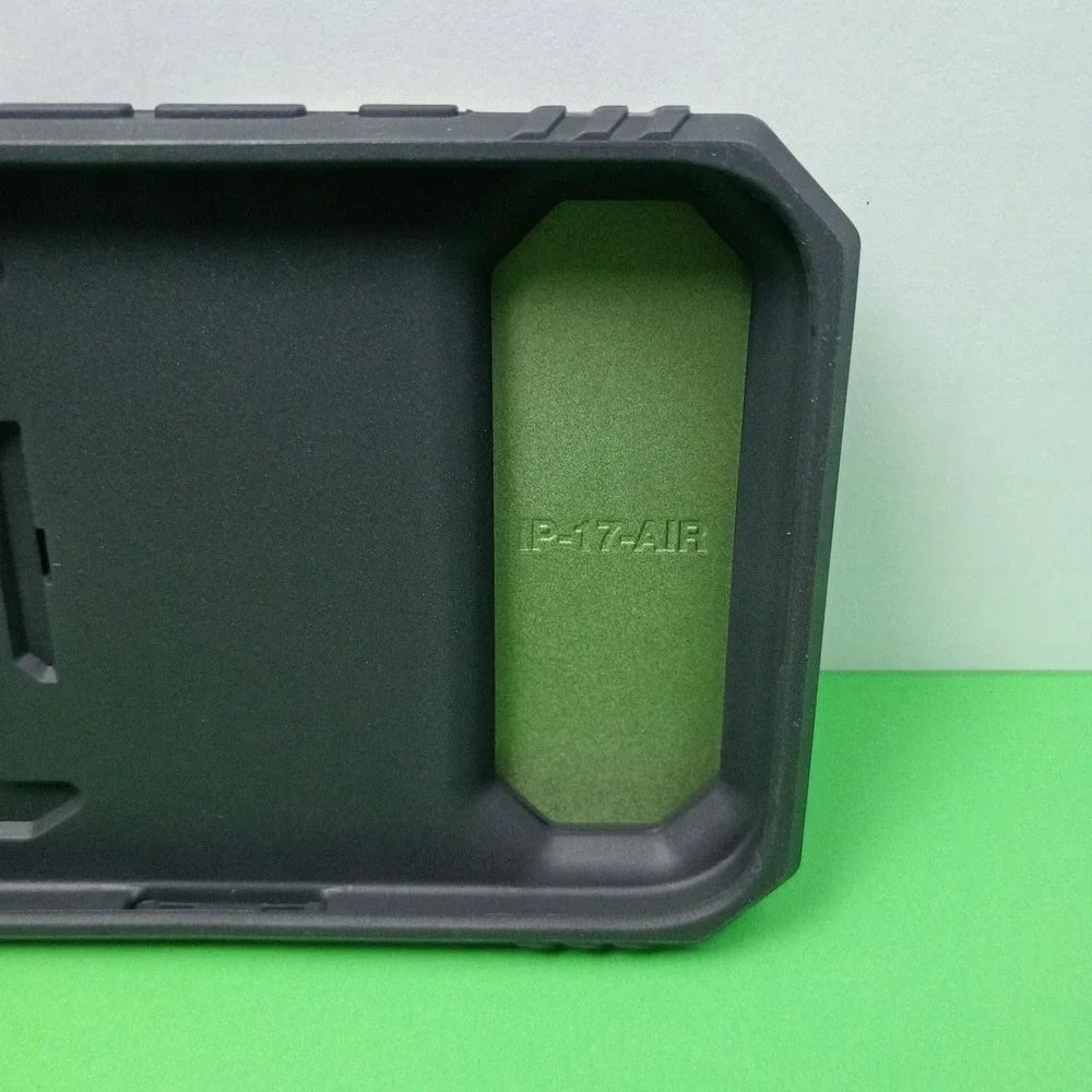 Olive green rugged shock proof iPhone 17 Air phone case New